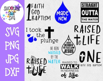 Baptism Shirt SVG Bundle - Baptism SVG - Religious SVG