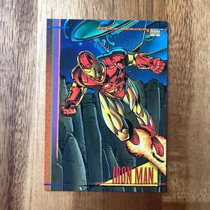 Iron Man Recycled Trading Card Kühlschrankmagnet