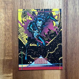 Aimant de réfrigérateur cartes à collectionner recyclées Morbius