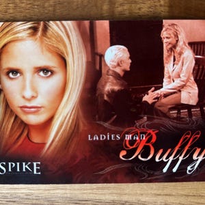 Aimant de réfrigérateur cartes à collectionner recyclées Buffy contre les vampires
