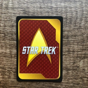 Aimant pour réfrigérateur cartes à jouer recyclées Star Trek