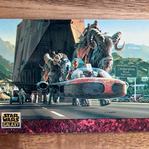 Aimant de réfrigérateur cartes à collectionner recyclées Star Wars