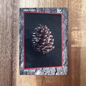 Aimant de réfrigérateur cartes à collectionner recyclées Twin Peaks