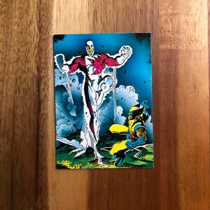 Aimant de réfrigérateur cartes à collectionner recyclées Wolverine & Guardian