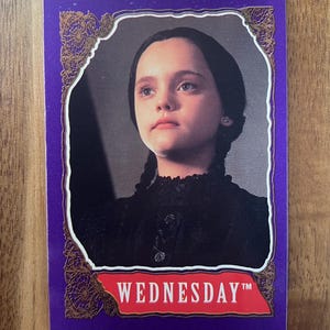 Aimant de réfrigérateur cartes à collectionner recyclées The Adams Family