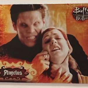 Aimant de réfrigérateur cartes à collectionner recyclées Buffy contre les vampires