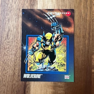 Aimant de réfrigérateur cartes à collectionner recyclées Wolverine