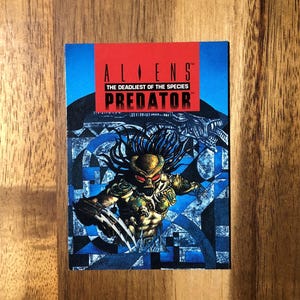 Aimant de réfrigérateur carte à collectionner recyclée Alien Vs Predator