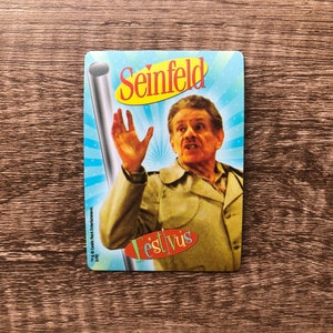 Aimant de réfrigérateur de cartes à jouer recyclées Festivus Seinfeld