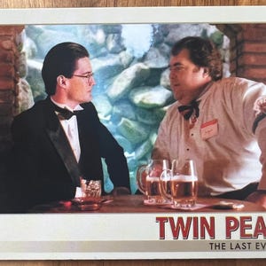 Aimant de réfrigérateur cartes à collectionner recyclées Twin Peaks