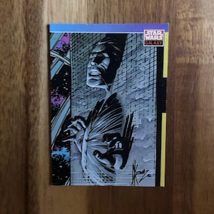 Aimant de réfrigérateur cartes à collectionner recyclées Star Wars