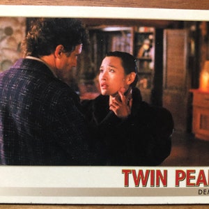 Aimant de réfrigérateur cartes à collectionner recyclées Twin Peaks