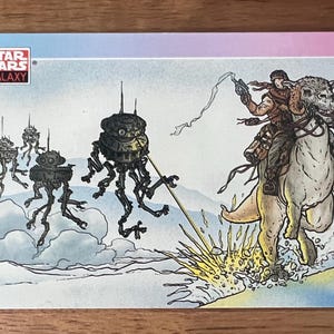 Aimant de réfrigérateur cartes à collectionner recyclées Star Wars