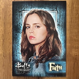 Aimant de réfrigérateur cartes à collectionner recyclées Buffy contre les vampires