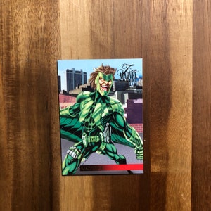 Aimant de réfrigérateur Cartes à collectionner recyclées Le vautour