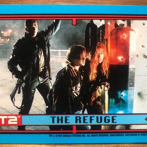 Aimant de réfrigérateur cartes à collectionner recyclées Terminator 2