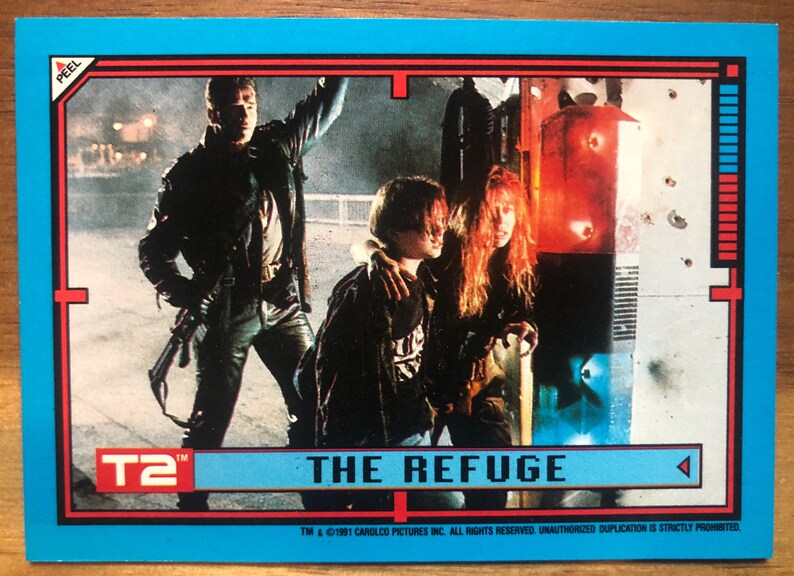 Terminator 2 Recycled Trading Card Fridge Magnet - Etsy