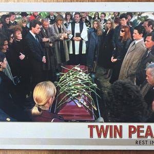 Aimant de réfrigérateur cartes à collectionner recyclées Twin Peaks