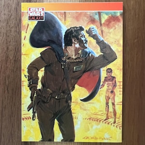 Aimant de réfrigérateur cartes à collectionner recyclées Star Wars