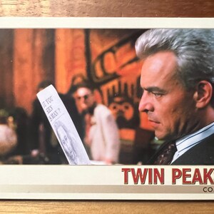 Aimant de réfrigérateur cartes à collectionner recyclées Twin Peaks