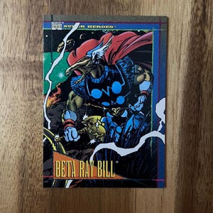 Aimant de réfrigérateur cartes à collectionner recyclées Beta Ray Bill
