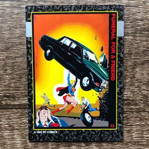 Aimant de réfrigérateur cartes à collectionner recyclées Super Girl
