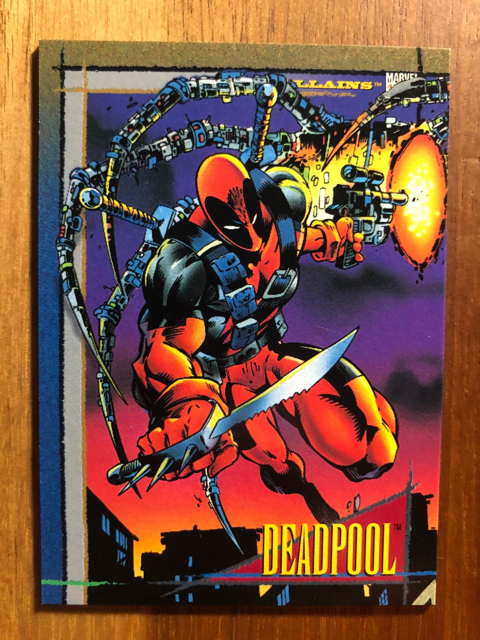 Deadpool Trading Card Fridge Magnet Etsy