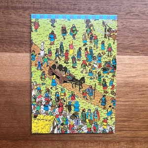 Aimant de réfrigérateur Cartes à collectionner recyclées Où est Charlie