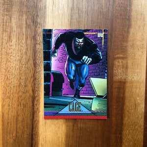 Luke Cage Recycled Trading Card Fridge Magnet