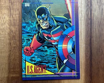 1995 Marvel Metal Captain America Gold Blaster PSA 8 NR-MT #2 of