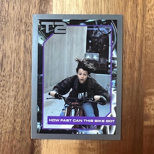 Aimant de réfrigérateur cartes à collectionner recyclées Terminator 2