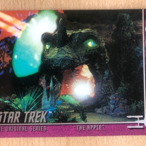 Aimant de réfrigérateur cartes à collectionner recyclées Star Trek
