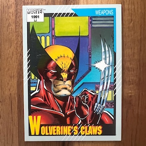 Aimant de réfrigérateur cartes à collectionner recyclées Wolverine