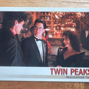 Aimant de réfrigérateur cartes à collectionner recyclées Twin Peaks