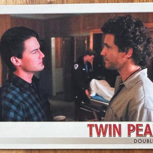 Aimant de réfrigérateur cartes à collectionner recyclées Twin Peaks