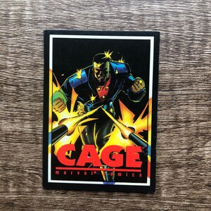 Luke Cage Recycled Tarding Card Fridge Magnet
