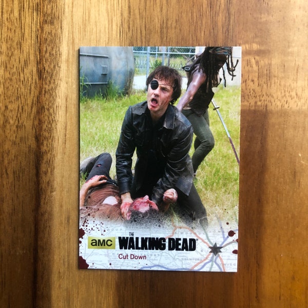 The Walking Dead The Governor Recycled Trading Card Fridge Magnet