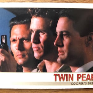 Aimant de réfrigérateur cartes à collectionner recyclées Twin Peaks