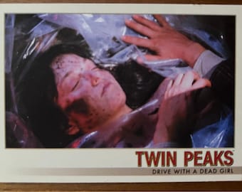 Magnete per frigorifero con carte collezionabili riciclate Twin Peaks