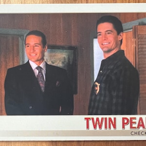 Aimant de réfrigérateur cartes à collectionner recyclées Twin Peaks