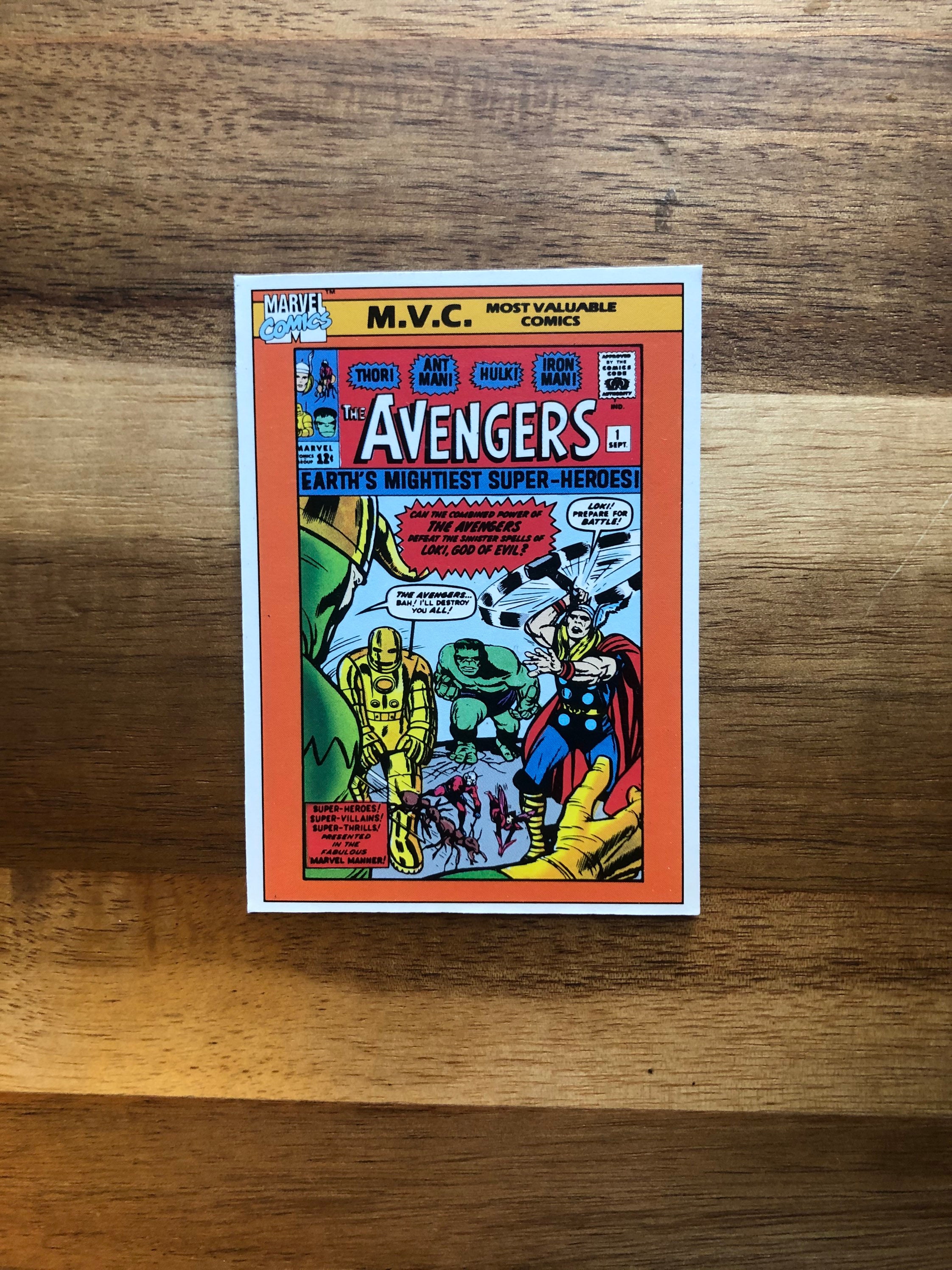 Avengers Recycled Trading Card Comic Cover Fridge Magnet - Etsy