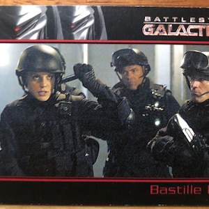 Aimant pour réfrigérateur cartes à collectionner recyclées Battlestar Gallactica