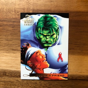 The Hulk Recycled Trading Card Fridge Magnet