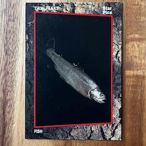 Aimant de réfrigérateur cartes à collectionner recyclées Twin Peaks