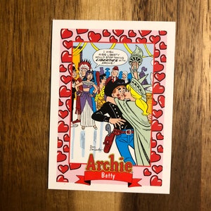 Aimant de réfrigérateur de cartes à collectionner recyclées Archie