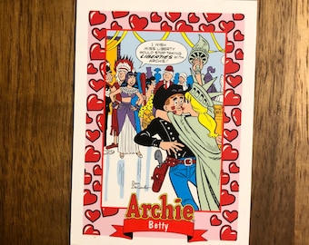 Archie Recycled Trading Card Fridge Magnet