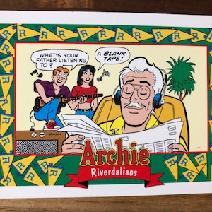 Aimant de réfrigérateur de cartes à collectionner recyclées Archie