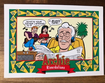 Archie Recycled Trading Card Fridge Magnet