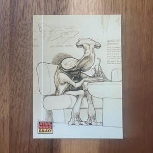 Aimant de réfrigérateur cartes à collectionner recyclées Star Wars