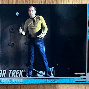 Aimant de réfrigérateur cartes à collectionner recyclées Star Trek
